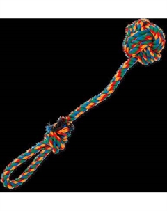 Игрушка для собак Dog Fantasy Петля из каната с шаром / 124-10183 Dog fantasy