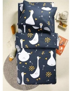 Комплект постельного белья Гусятки 1.5сп 70x70 / 500390-1 Ночь нежна