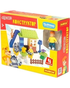 Конструктор Полесье Дядя Федор, Матроскин и Шарик отдыхают в деревне / 23401