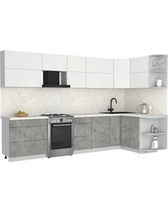 Кухонный гарнитур Интерлиния Мила Матте 1.5x3.3 Б PR
