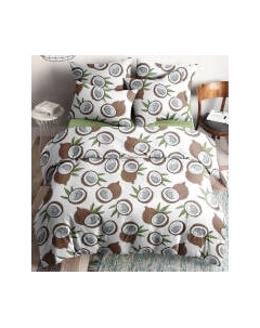 Комплект постельного белья Ночь нежна Кокосы Стандарт Евро 50x70 / 70723-1+70416-2