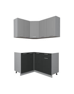 Кухонный гарнитур Интерлиния Мила Лайт 1.2x1.4 без столешницы