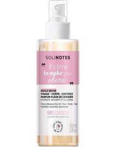 Масло для тела Solinotes Cherry Blossom Сухое для лица, тела и волос