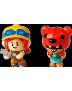 Набор фигурок коллекционных Brawl Stars Нита и Джесси / BRW2015C Brawl stars