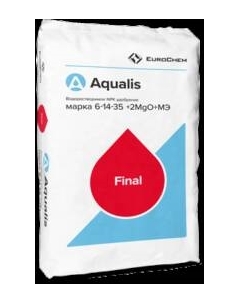 Удобрение NPK Водорастворимое 6:14:35+2MgO+МЭ Aqualis
