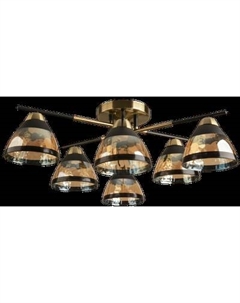 Потолочный светильник Mirastyle BL-7767/6 AB+BK