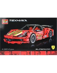 Конструктор инерционный Город мастеров Суперкар / 85021-ZH