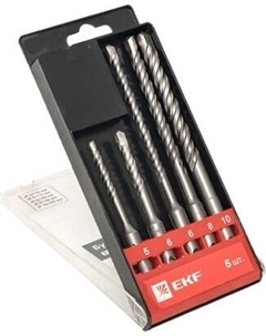 Набор буров EKF Master SDS-plus DB-H5-2x4 Ekf