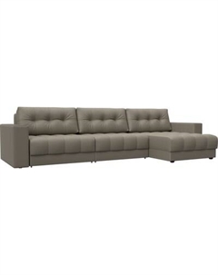 Диван угловой Лига Диванов Лига-049 НПБ Лонг универсальный с декором Лига диванов