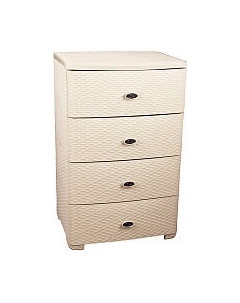 Комод пластиковый Альтернатива Плетенка / М4059