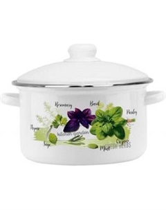 Кастрюля Эмаль Базилик 01-Б1614/4