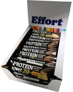 Набор протеиновых батончиков EFFORT Protein Sport Микс шоколад/ореховый/банан/вишня Effort
