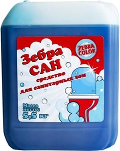Чистящее средство для ванной комнаты Zebracolor Зебра САН