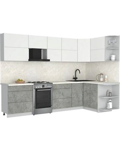 Кухонный гарнитур Интерлиния Мила Матте 1.5x3.0 Б PR