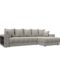 Диван угловой Лига Диванов Лига-050 НПБ универсальный с декором и полкой Лига диванов