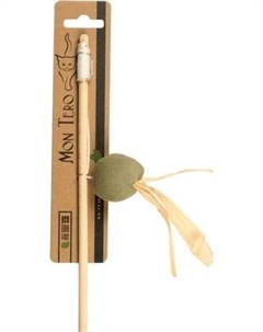 Игрушка для кошек Mon Tero Eco Дразнилка-удочка Шарик с кошачьей мятой / 51459 Mon tero