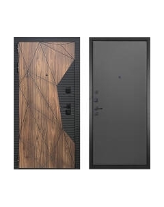 Входная дверь ГРАНИТ Континент 77 графит нубук Granit