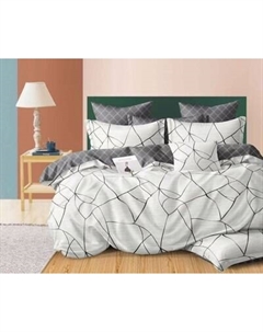 Комплект постельного белья Реноме 1.5сп Оливковая коллекция. Простыня на резинке УУ 6860