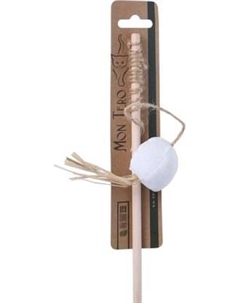 Игрушка для кошек Mon Tero Eco Дразнилка-удочка Шар с мятой / 60306 Mon tero