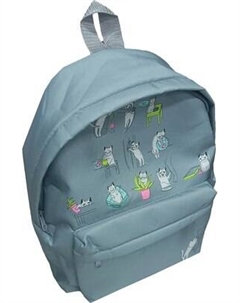 Школьный рюкзак Centrum Коты-хулиганы серые / 70432