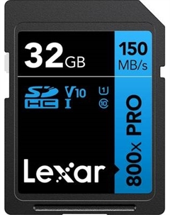 Карта памяти Lexar Professional 800x SDHC UHS-I 32GB (LSD0800P032G-BNNNG)