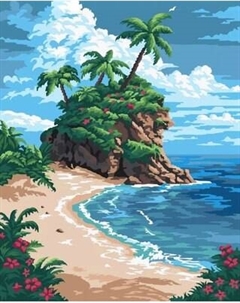 Картина по номерам Тропический остров / GLA156 Ilikegift