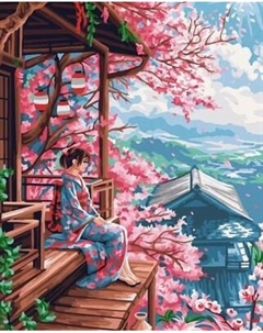 Картина по номерам Японская весна / J098 Ilikegift
