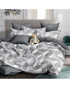 Комплект постельного белья Alleri Перкаль Elite 2сп с европростыней / Пер-173
