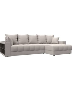 Диван угловой Лига Диванов Лига-050 НПБ универсальный с декором и полкой Лига диванов