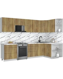 Кухонный гарнитур Интерлиния Мила Матте 1.5x3.0 Б PR