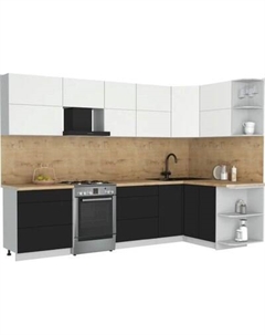 Кухонный гарнитур Интерлиния Мила Матте 1.5x3.0 Б PR