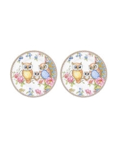 Набор тарелок Elan Gallery Совушки / 420177 Elan gallery