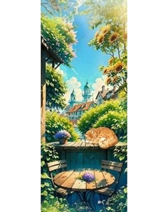 Картина по номерам Молли Лето 35x88 / HRP0179 Molli