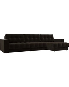 Диван угловой Лига Диванов Лига-049 НПБ Лонг угол универсальный с декором Лига диванов