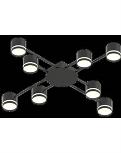 Потолочный светильник Mirastyle MH-3734/8 BK