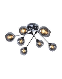 Потолочный светильник Mirastyle MH-2276B/8 BK+CR