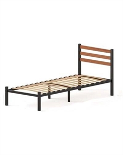 Односпальная кровать Домаклево Сталь 80x200