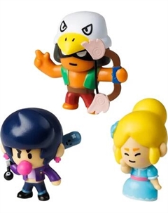 Набор фигурок коллекционных Brawl Stars Пайпер, Бо и Биби / BRW2021A Brawl stars