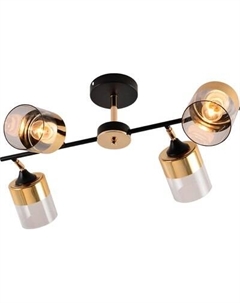 Спот Mirastyle MH-1555B/4 BK+FGD