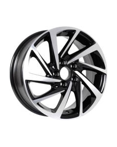 Литой диск KD1530 15x6" 4x100мм DIA 54.1мм ET 46мм Black Front Polished Kdw