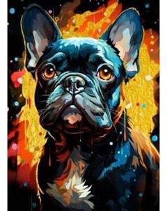 Картина по номерам Французский бульдог / BHR0585 Ilikegift