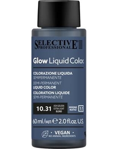 Тонирующий концентрат для волос Selective Professional Glow Liquid Colors 10.31 Selective professional