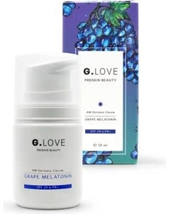 Крем для лица G.Love AM Defense Cream Grape Melatonin SPF20 Дневной защитный G.love