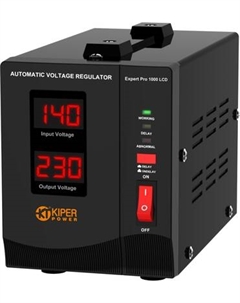 Стабилизатор напряжения Kiper Power Expert Pro 1000 LCD (1000VA/600W)