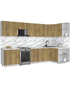 Кухонный гарнитур Интерлиния Мила Матте 1.5x3.3 Б PR