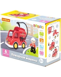 Конструктор Полесье Пожарная машина / 10821