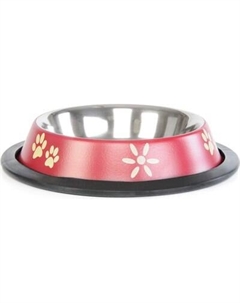 Миска для животных ZooZooZoo Лапки SWT-5008A-200/bordo Zoozoozoo