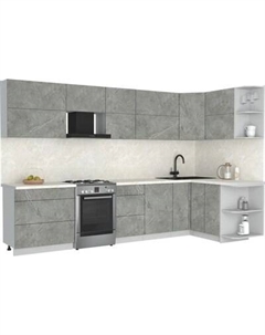 Кухонный гарнитур Интерлиния Мила Матте 1.5x3.3 Б PR