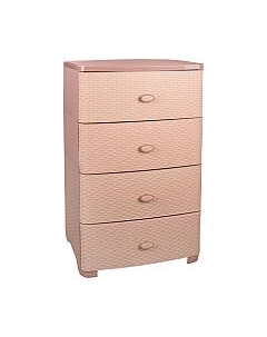 Комод пластиковый Альтернатива Плетенка / М4061