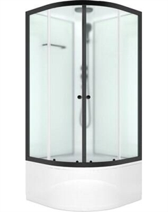 Душевая кабина Domani-Spa Delight Slim 99 High 90x90 / DS01DS99HWM00.Gt-Black Domani-spa